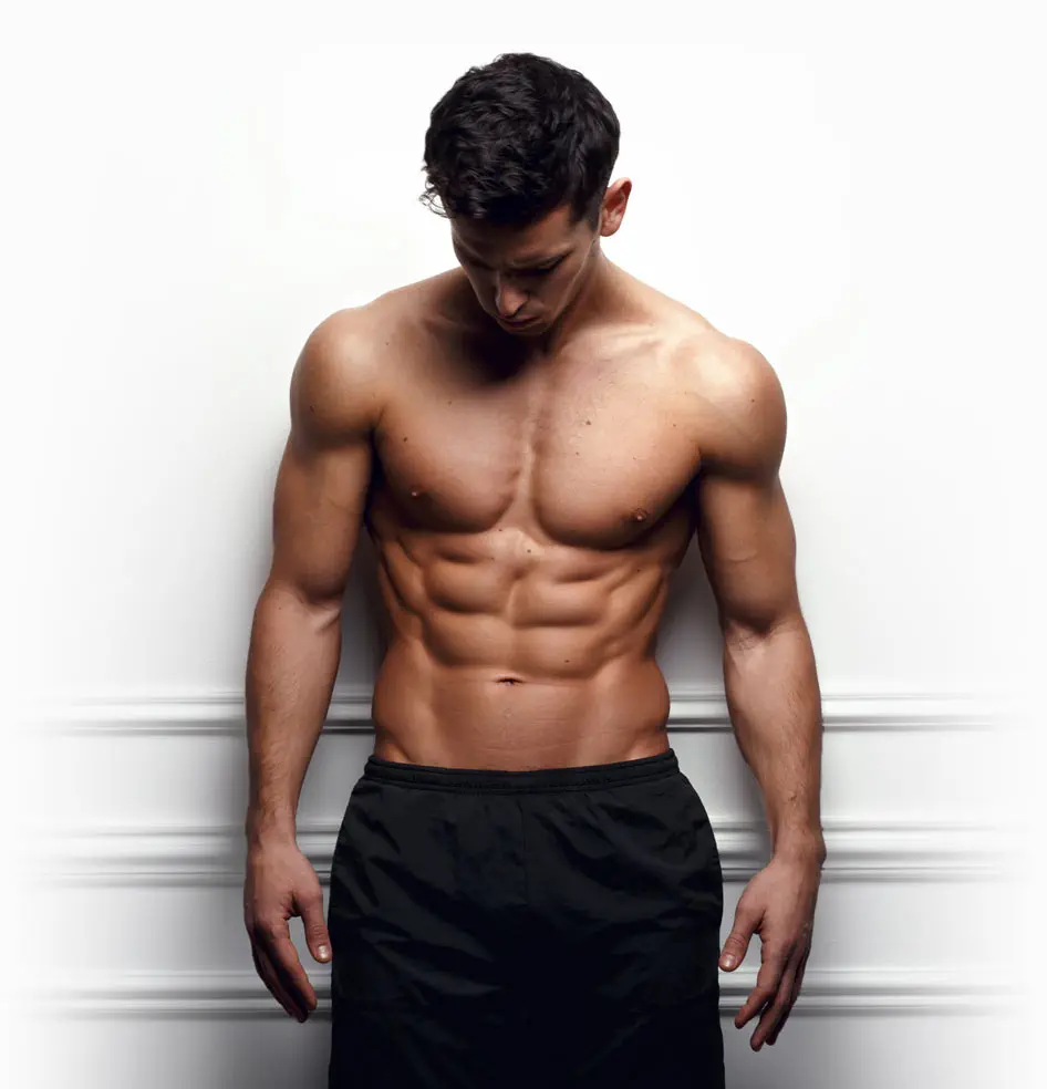 high definition liposuction results, man with muscular chest and abs