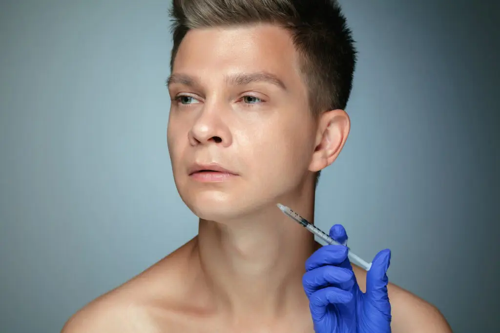 A man who will undergo plastic surgery