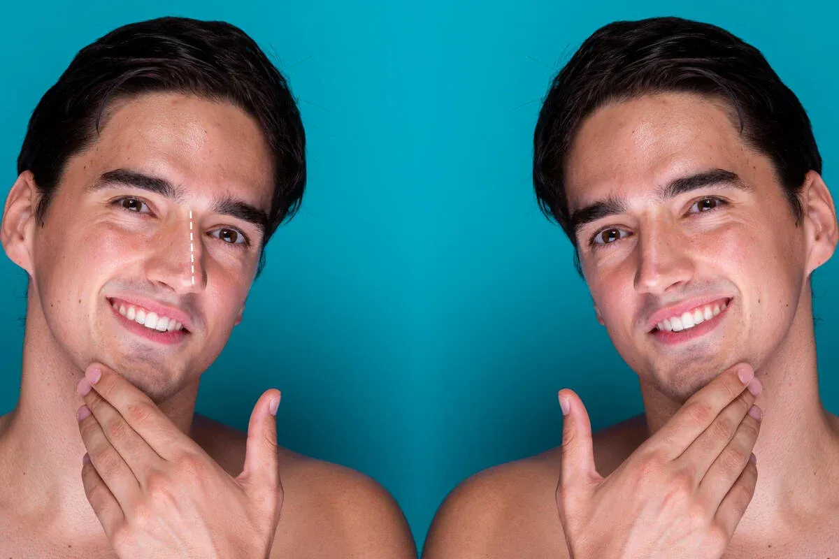 Man showing A Perfect Age For A Male Facelift