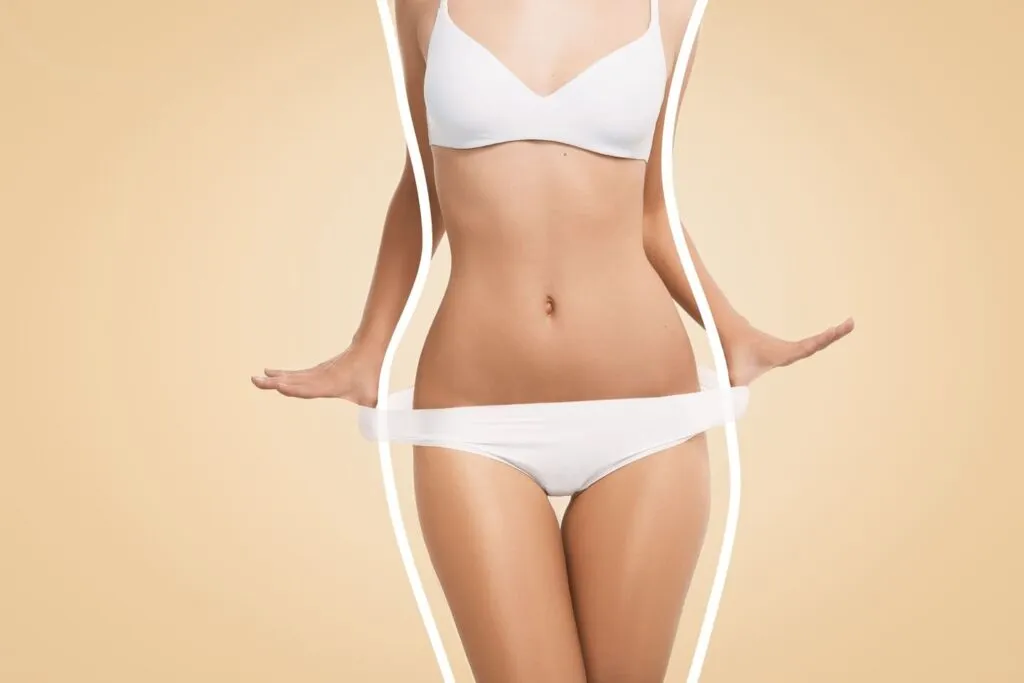 A fit woman after a tummy tuck