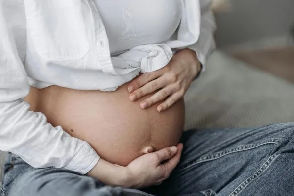 A pregnant woman