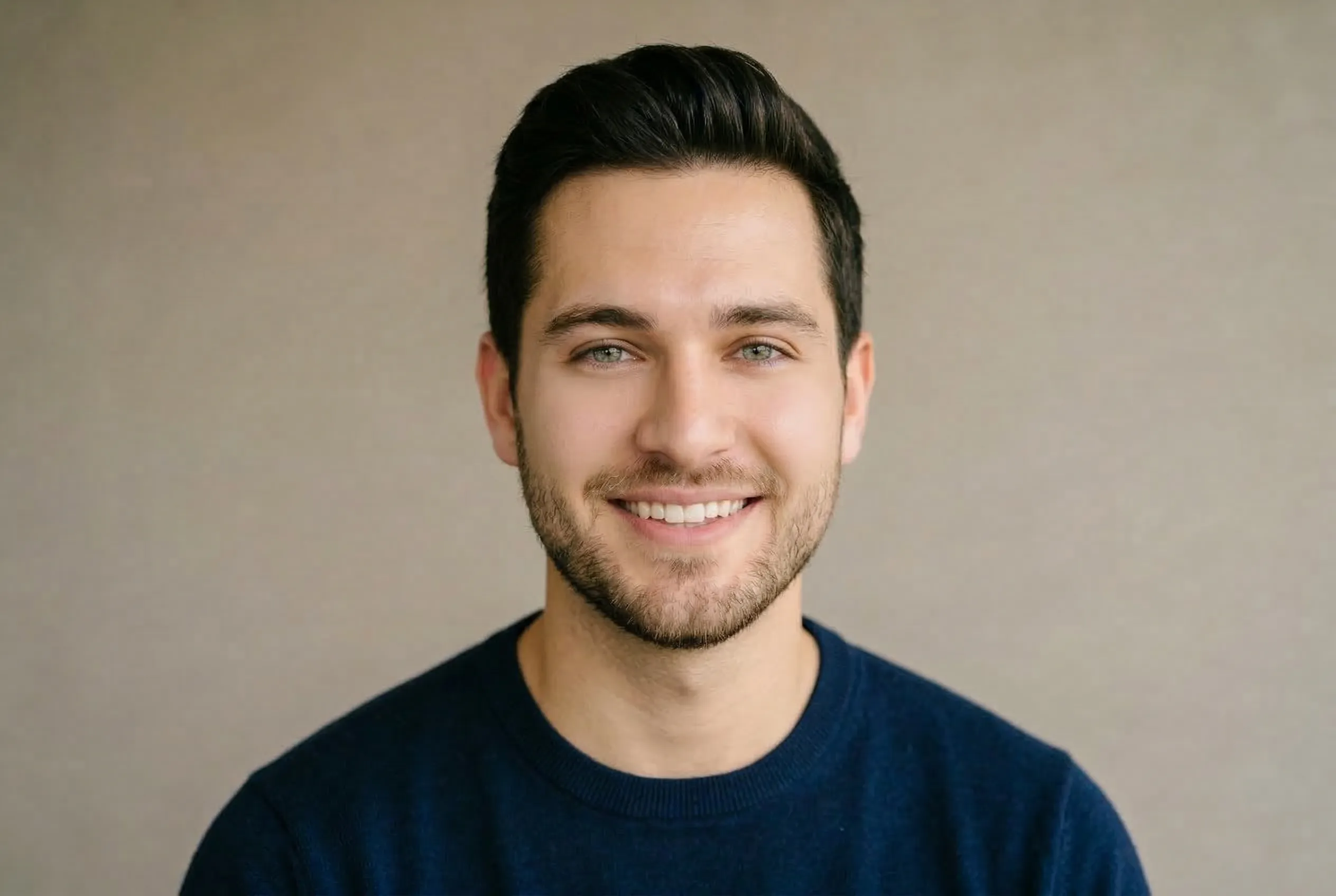 man with pretty smile